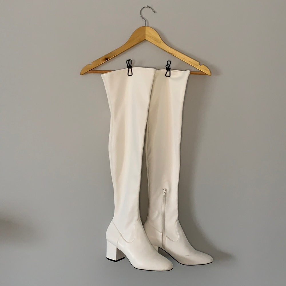 White Over the Knee Boots